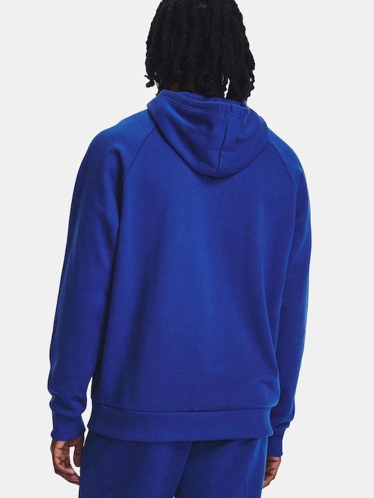 Under Armour Herren Sweatshirt mit Kapuze und Taschen Blau