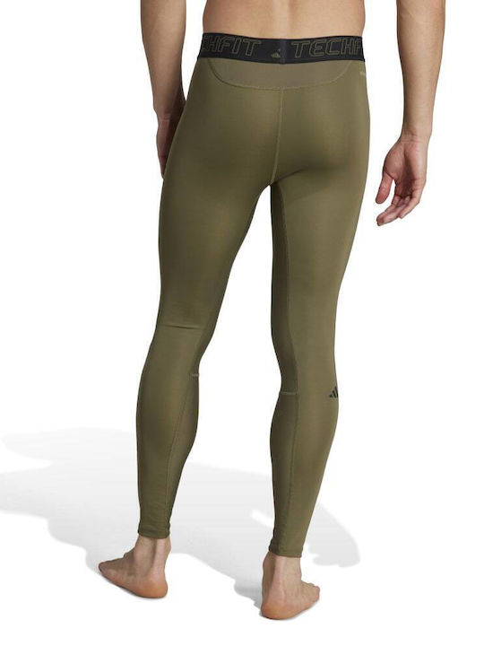 adidas Techfit Ανδρικό Αθλητικό Κολάν Compression Μακρύ Πράσινο