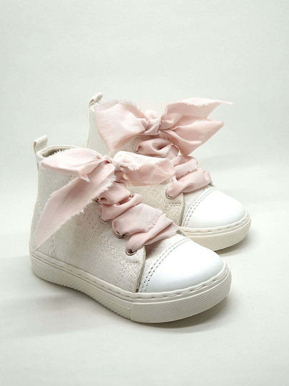Designer's Cat Βαπτιστικά Δερμάτινα Sneakers Ροζ