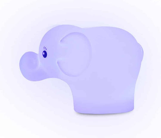 Ango Lămpi De Veghe Pentru Copii Led Elephant La Rețea Alb