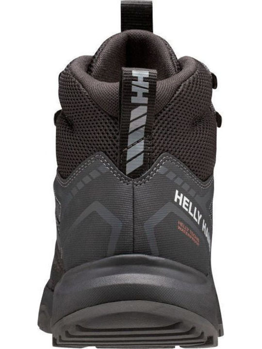 Helly Hansen Stalheim Ανδρικά Ορειβατικά Μποτάκια Αδιάβροχα Μαύρα