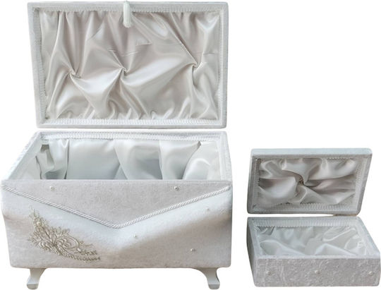 Olia Home Βαπτιστικό Κουτί από Βελούδο 55x35x30εκ.