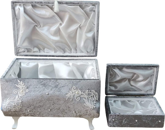 Olia Home Velvet Baptism Box 55x35x30cm