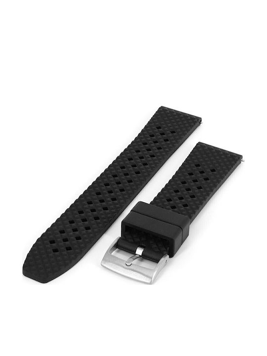 VStraps Curea de cauciuc Negru 20mm