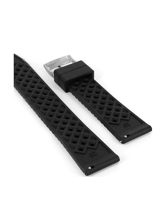 VStraps Καουτσούκ Λουράκι Μαύρο 20mm