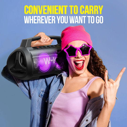 W-King D10 Ηχείο Bluetooth 60W με Διάρκεια Μπαταρίας έως 42 ώρες Μαύρο