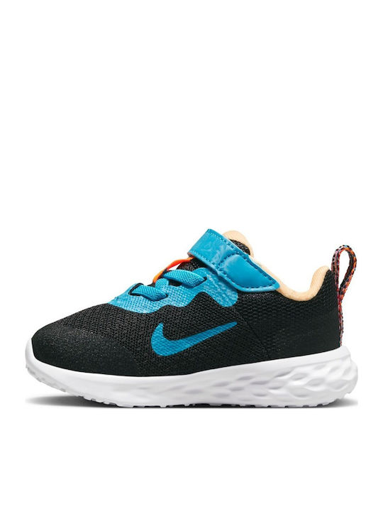 Revolution 6 Lil Tdv Kids Sports Shoes Running with Hoop & Loop Closure Black