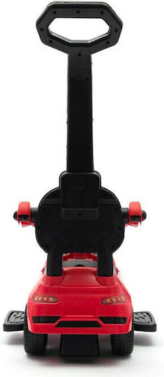 BabyMix Racer Up Αυτοκινητάκι Ride On με Χειρολαβή για 12+ μηνών με Ήχους Κόκκινο
