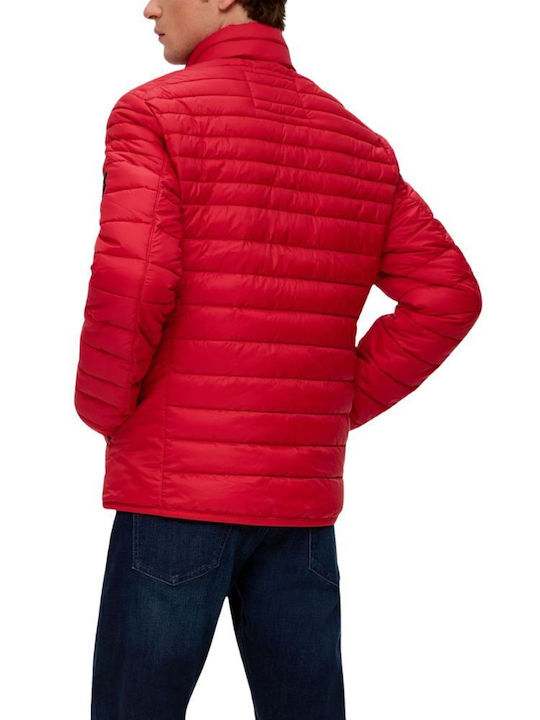 S.Oliver Men's Winter Puffer Jacket Red