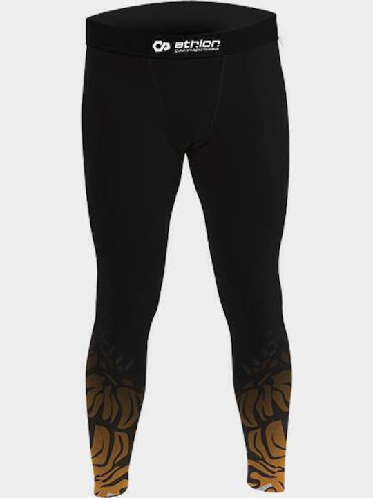 Athlon Long Men Martial Arts Leggings Black