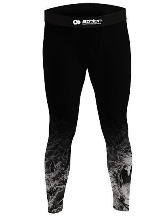 Athlon Long Men Martial Arts Leggings Black