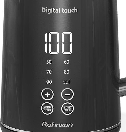 Rohnson Βραστήρας 1.7lt 2200W Μαύρος