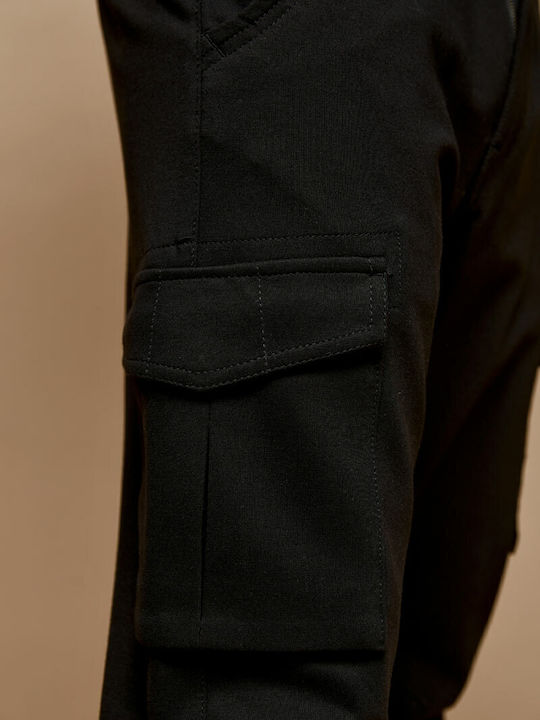 Garton-Rnd Trousers Cargo Elastic Black