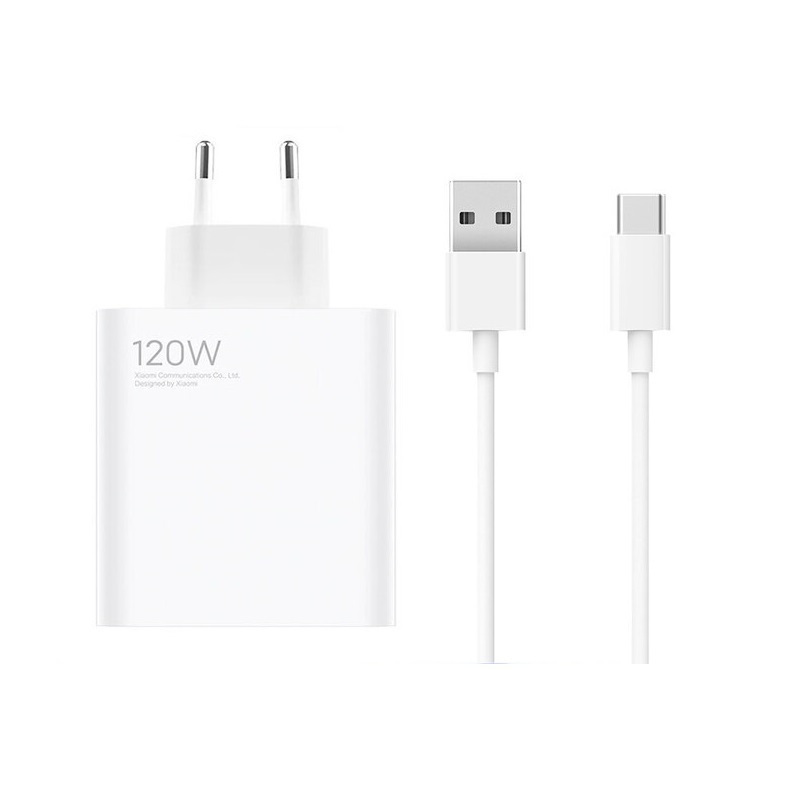 Xiaomi Charging Combo 120W Cargador Rápido USB-A + Cable de datos USB-C  Blanco MDY