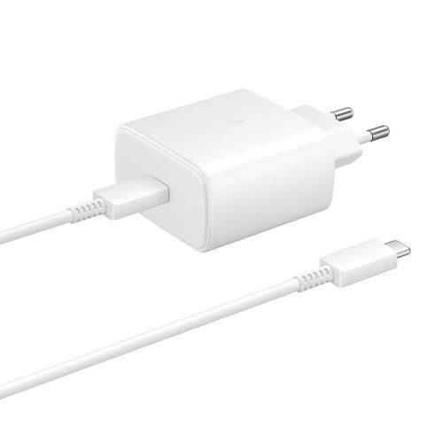 Samsung Charger Without Cable with USB-C Port 45W Whites (EP-TA845 Bulk)