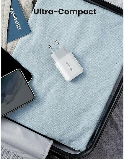 Ugreen Charger Without Cable with USB-A Port Quick Charge 3.0 Whites (CD122)