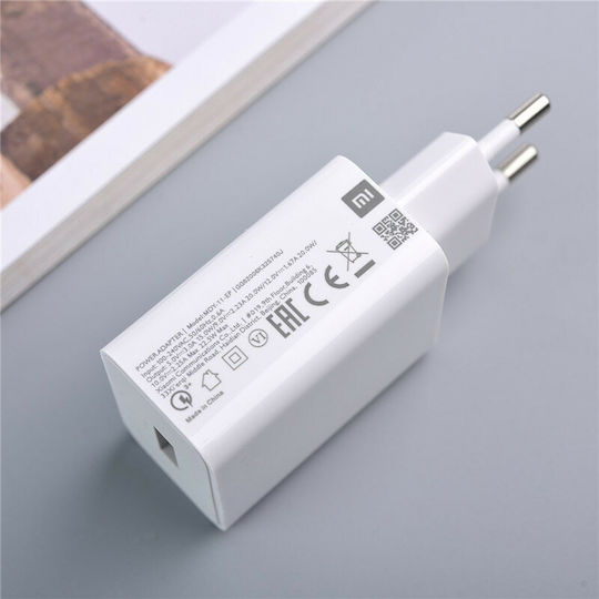 Xiaomi Φορτιστής Χωρίς Καλώδιο με Θύρα USB-A 22.5W Λευκός (MDY-11-EF)