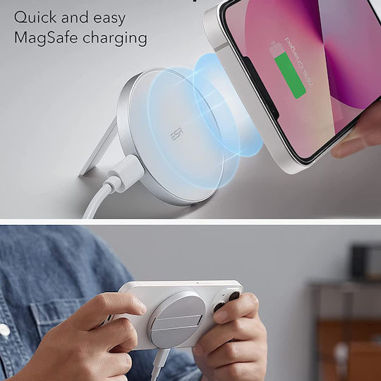 ESR Φορτιστής Magsafe Λευκός (HaloLock MagSafe Kickstand Magnetic)