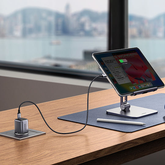 Ugreen Charger Without Cable GaN with USB-C Port 30W Power Delivery Space Gray (Nexode)