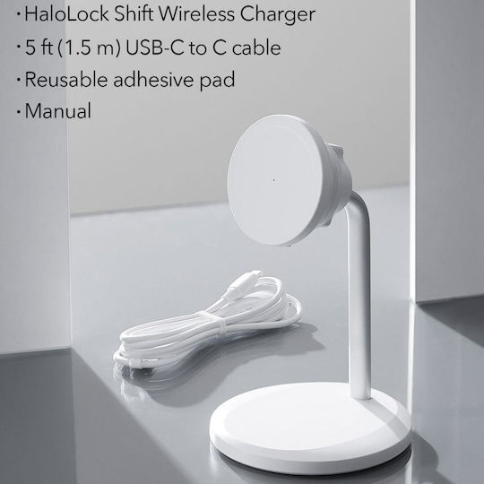 ESR Φορτιστής Magsafe Λευκός (HaloLock Shift)