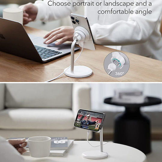 ESR Φορτιστής Magsafe Λευκός (HaloLock Shift)