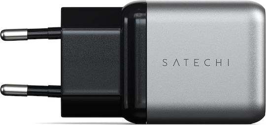 Satechi Φορτιστής Χωρίς Καλώδιο GaN με Θύρα USB-C 30W Power Delivery Γκρι (ST-UC30WCM)