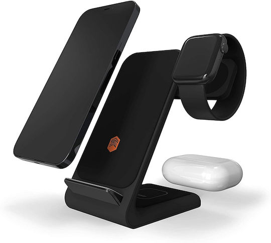 STM Kabelloses Ladegerät (Qi Pad) 15W Schwarzs (ChargeTree Swing)