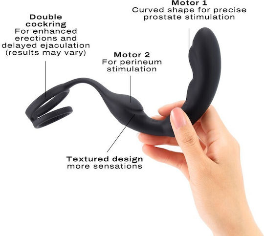 Dorcel Δαχτυλίδι Πέους με Πρωκτική Σφήνα Μαύρο