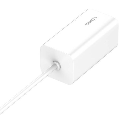 Ldnio Charging Stand with 2 USB-A Ports and 2 USB-C Ports 65W Power Delivery / Quick Charge 4+ in White color (A4610C)