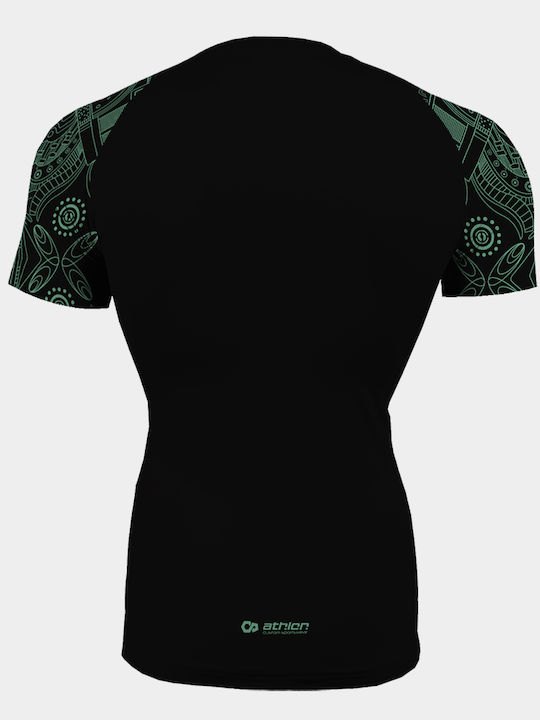 Athlon Short Sleeve Shirt 125K-1859 for Jiu-Jitsu Black