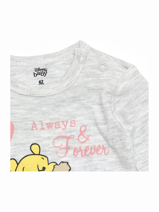 Disney Winnie The Pooh Σετ Φορμάκι με Παντελόνι Pink 2τμχ