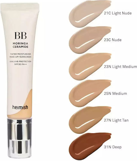 Heimish Moringa Ceramide BB- 25N Medium Creme Gesicht Tag mit SPF30 30ml