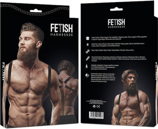 Fetish Submissive Мъжки харнес Черен D-235630