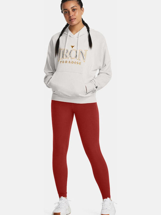 Project Rock Damen Sweatshirt Kapuzen Weiß