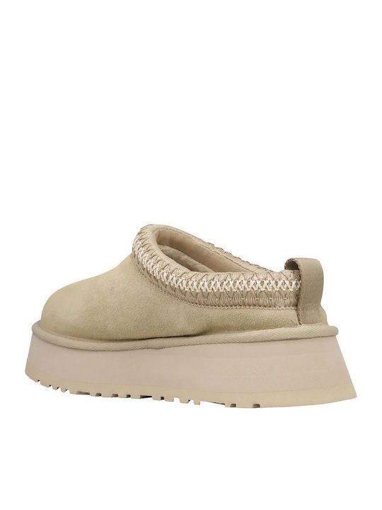 Tazz Slipper Leather Winter Women's Slippers Gray