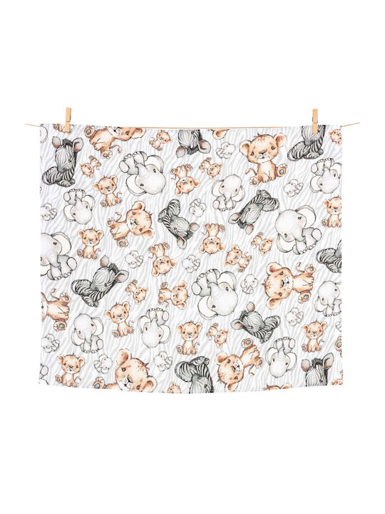 Jukki Muslin Swaddle Blanket Multicolour 70x80cm