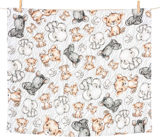 Jukki Swaddle Blanket Din Muselină Multicolor 70x80cm