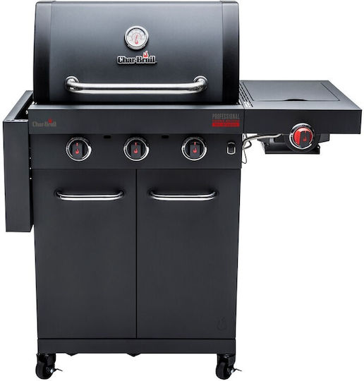 Char-Broil Professional Power Edition Gasgrill Rost 44.5cmx61.5cmcm mit 3 cm 7.05kW und Seitenbrenner