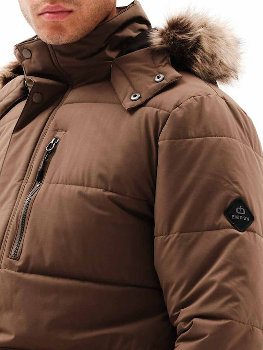 Winter Jacke Puffer Braun