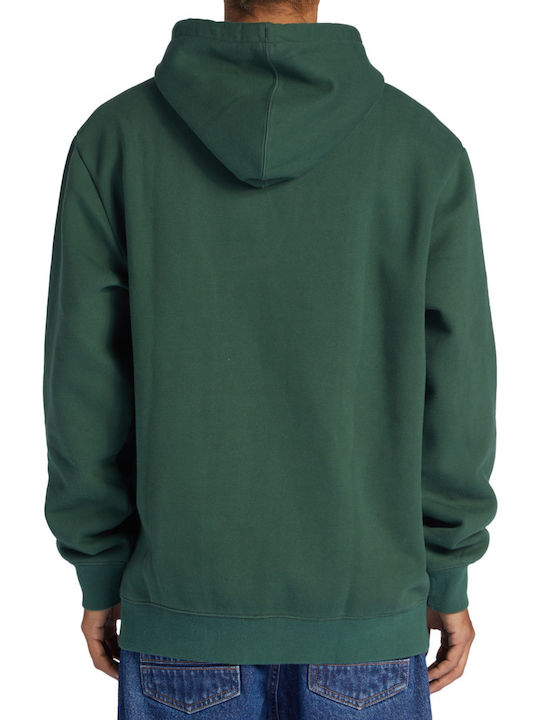 DC Herren Sweatshirt mit Kapuze und Taschen Grün