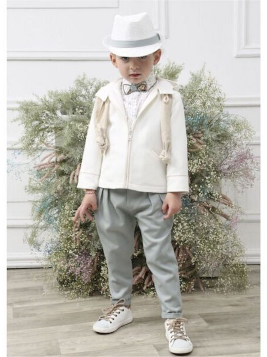 Mi Chiamo Baptism Suit Ecru