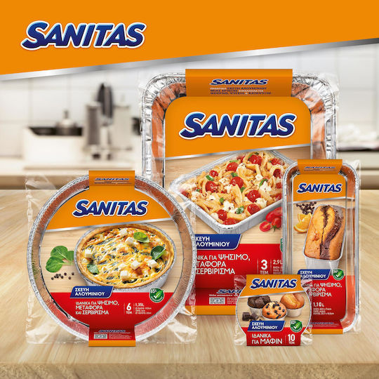 Sanitas Medium Rectangle Single-use Utensil 20.8x20.8cm 3pcs