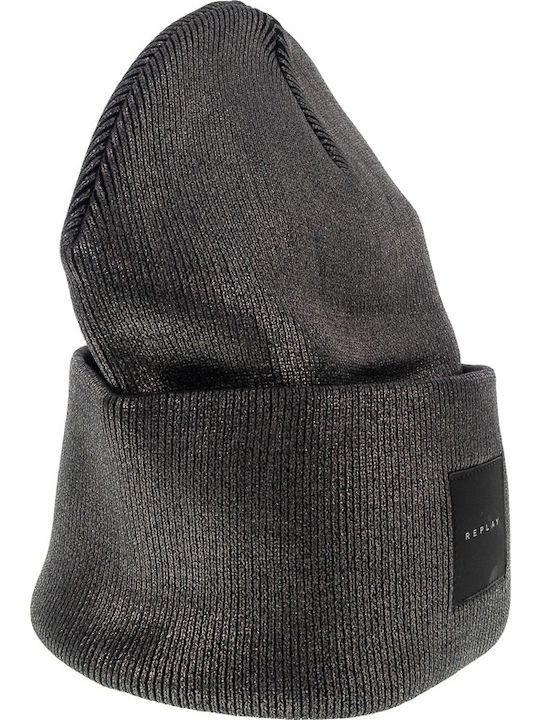 Beanie Γυναικείος Σκούφος Πλεκτός σε Γκρι χρώμα
