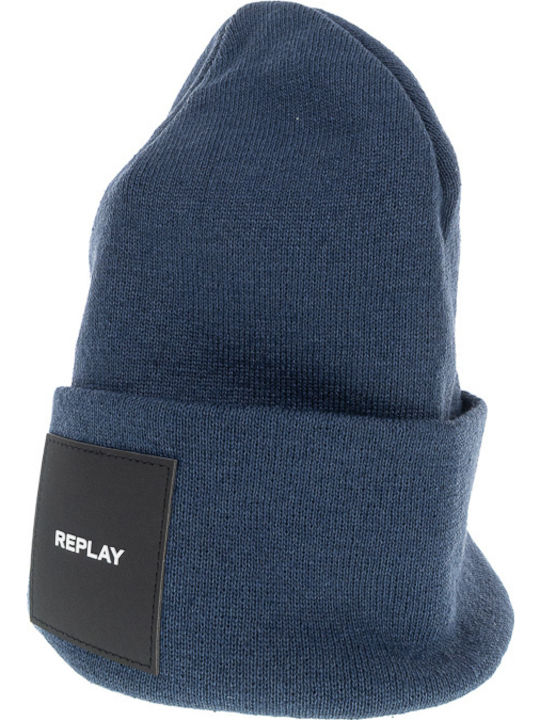 Beanie Γυναικείος Σκούφος Πλεκτός σε Μπλε χρώμα