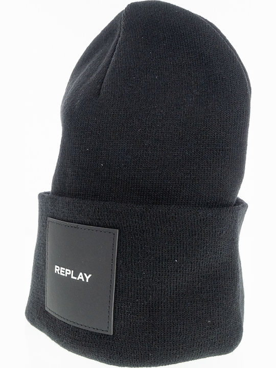 Beanie Γυναικείος Σκούφος Πλεκτός σε Μαύρο χρώμα