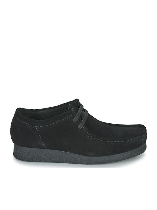 Wallabee Ανδρικά Μοκασίνια σε Μαύρο Χρώμα