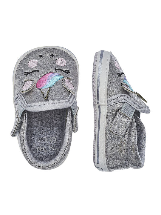 Chicco Βρεφικά Sneakers Αγκαλιάς Ασημί Oxy