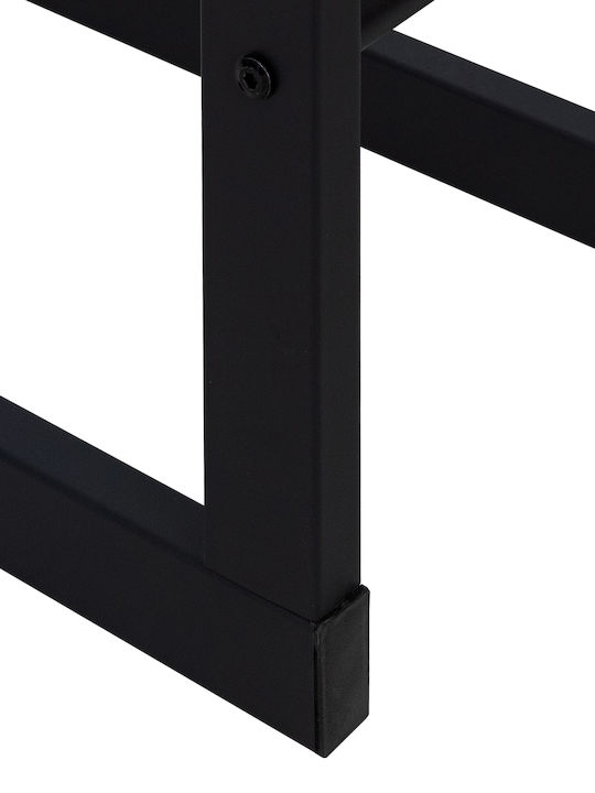 ML-Design Metallisch Regal Holzlagerung 40x25x100cm