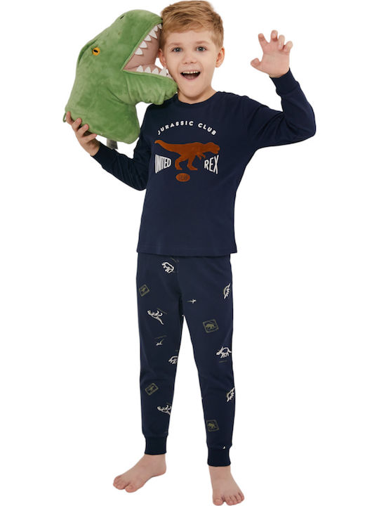 Roly Poly Kinder Schlafanzug Winterlich Marineblau