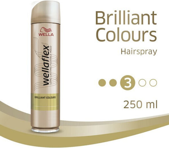Wella WellaFlex Brilliant Colors Λακ για Ελαφρύ Κράτημα 250ml
